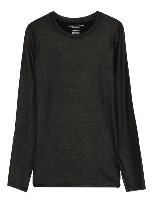 MAJESTIC LUREX JERSEY T-SHIRT